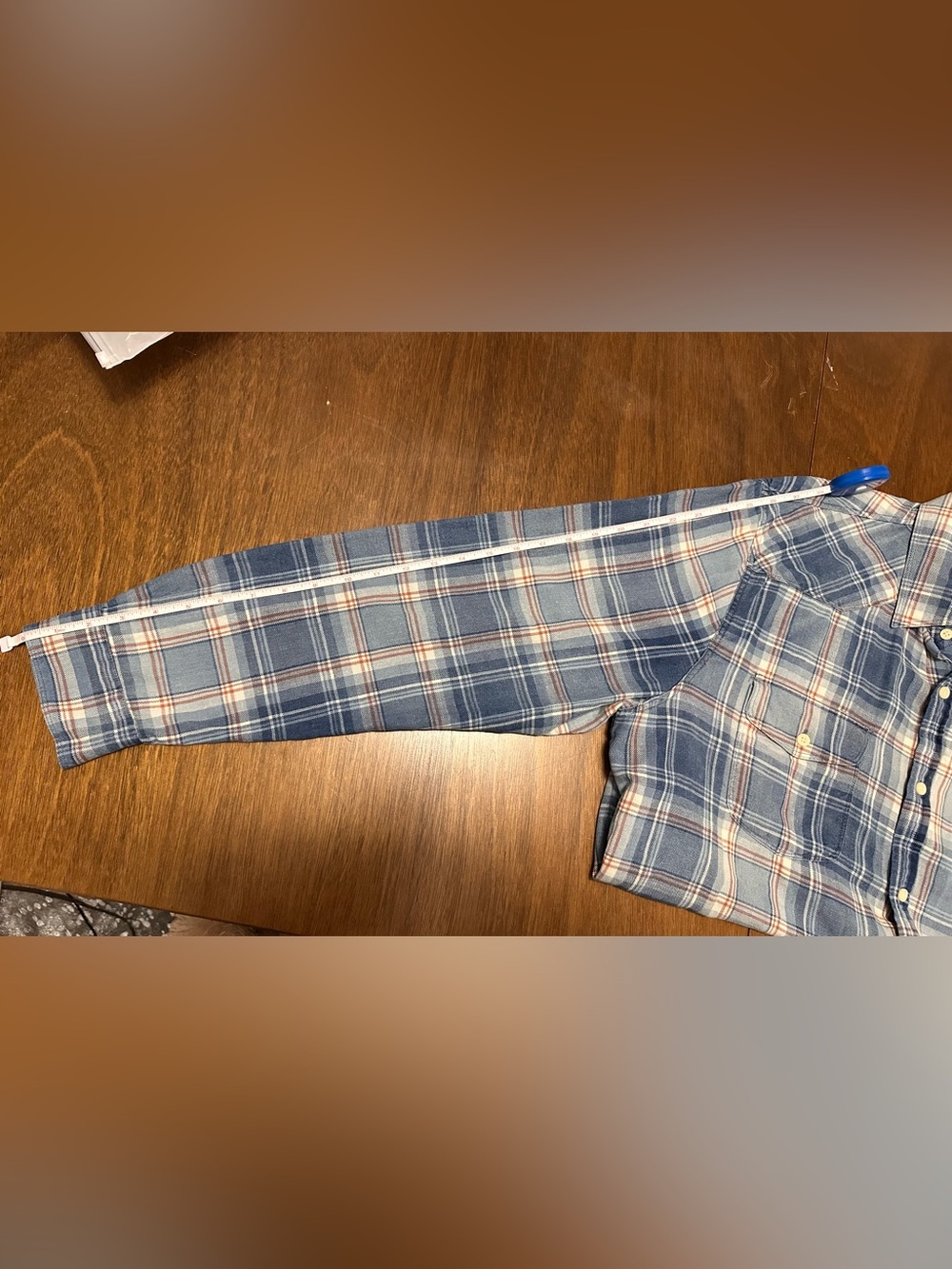 LUCKY Brand Vintage-Style Blue Plaid Button-Up Shirt - Men - Picture 9 of 10